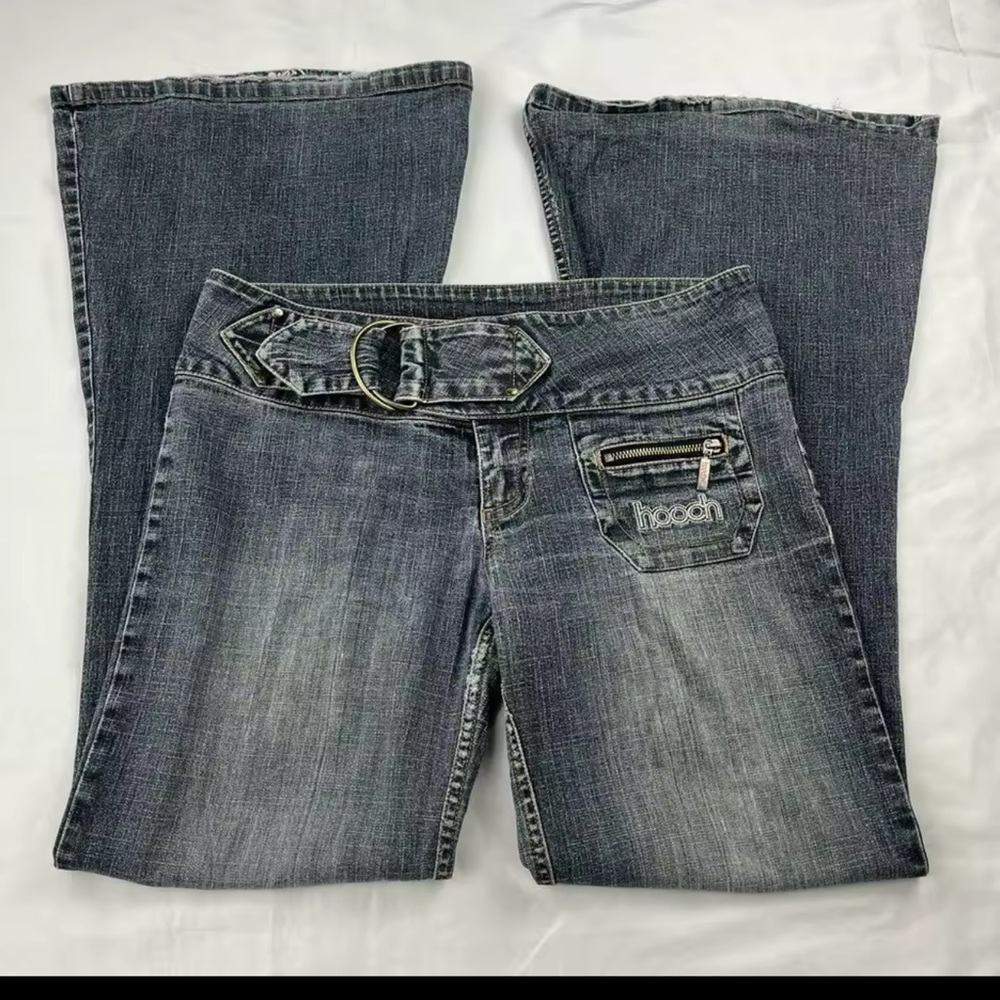 Women's Gray Jeans with Belt